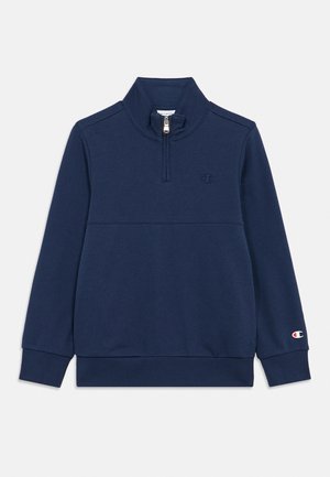 Champion ICONS HALF ZIP WITH SMALL LOGO - Felpa - nava