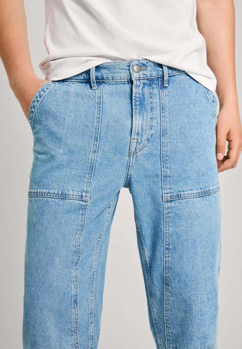 Pepe Jeans Slim Cargo, Pantaloni Uomo, Blu (Dulwich Blue),29W