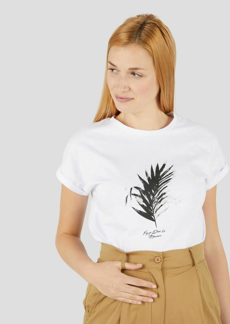 Damen Kleider | Conbipel T-Shirt print bianco/weiß - WN43305 Damen Kleider | Conbipel T-Shirt print bianco/weiß - WN43305