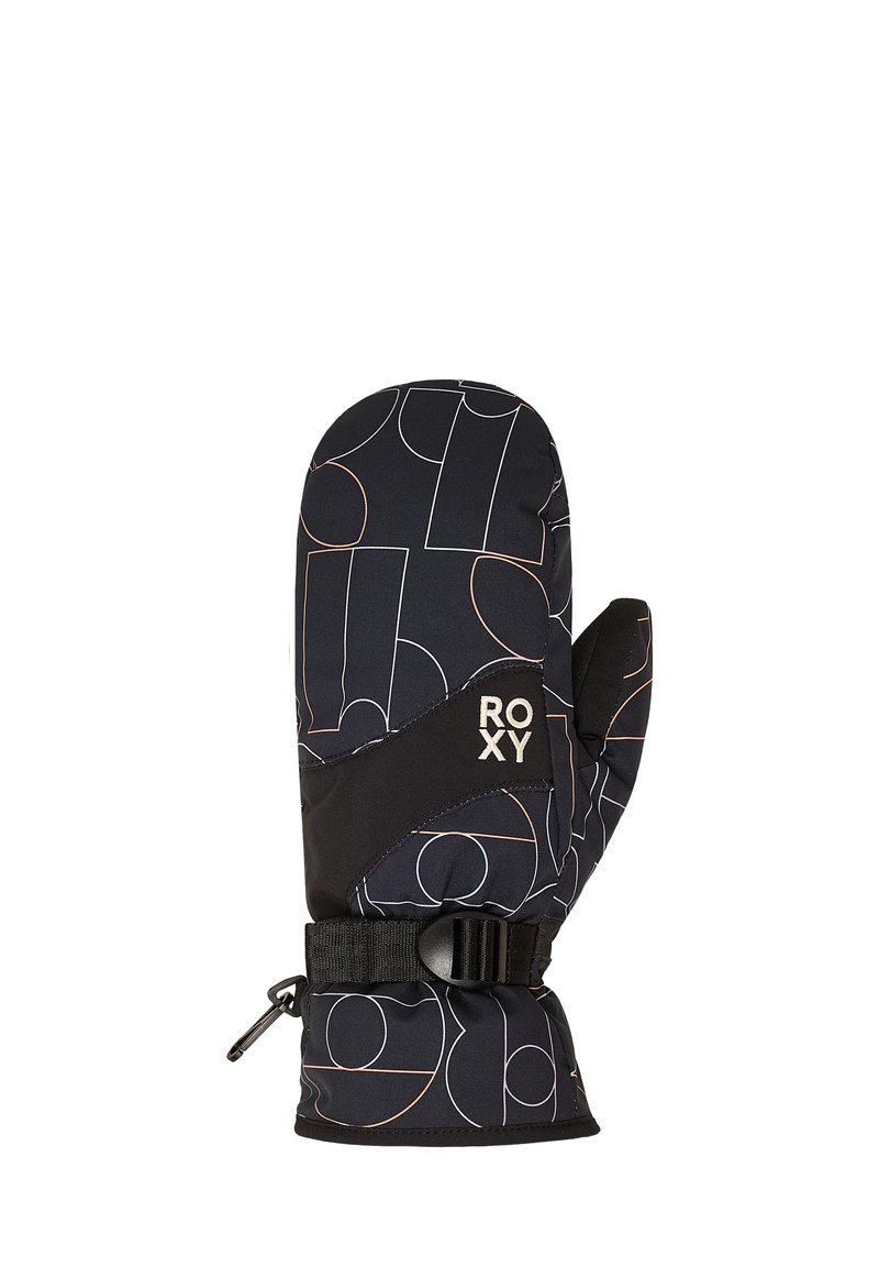 Roxy JETTY - Moufles - true black bobby line/noir - ZALANDO.FR