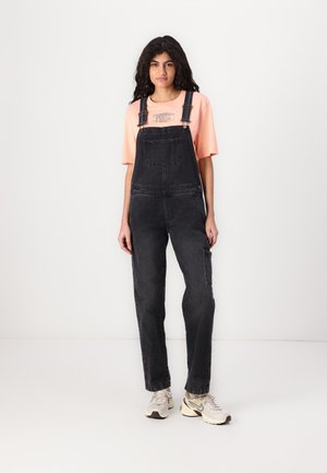 ESSENTIALS DUNGAREE - Dungarees - black out