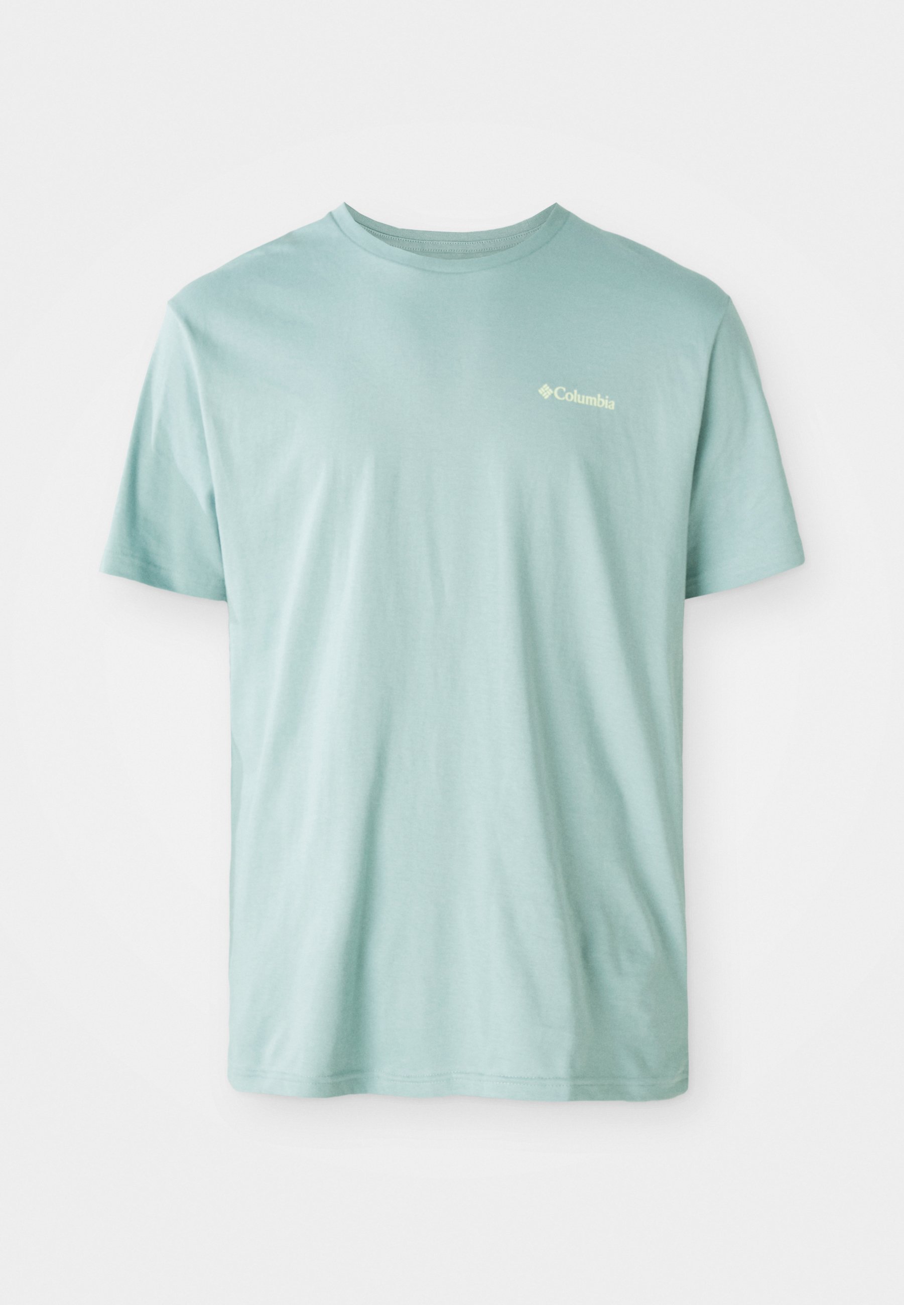 Columbia BARTON SPRINGS GRAPHIC TEE - Triko s potiskem - crushed blue/citron haze