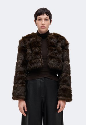 Bardot, PETRO CROPPED JACKET - Зимно яке - dark choco