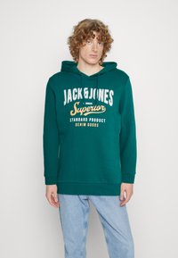 Jack & Jones JJELOGO HOOD - Bluza z kapturem