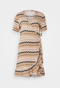 ONLNOVA LUX MARLIE WRAP DRESS - Freizeitkleid - inca gold