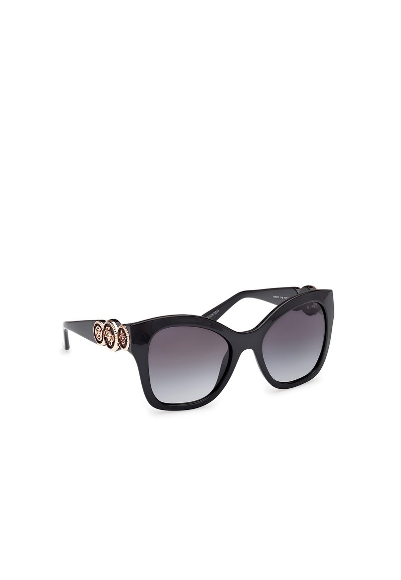 Guess INIETTATO - Occhiali da sole - glossy black smoke gray