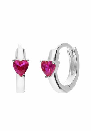 Oorbellen - silver pink