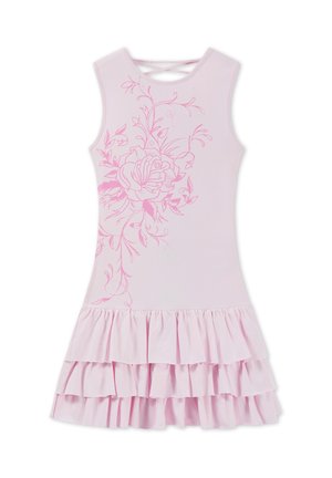 Ed Hardy, WOMENS CLIMBING ROSE RUFFLE MINI DRESS - Vestido informal - pink