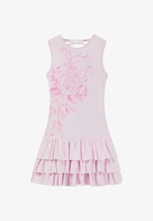 Ed Hardy, WOMENS CLIMBING ROSE RUFFLE MINI DRESS - Vestido informal - pink