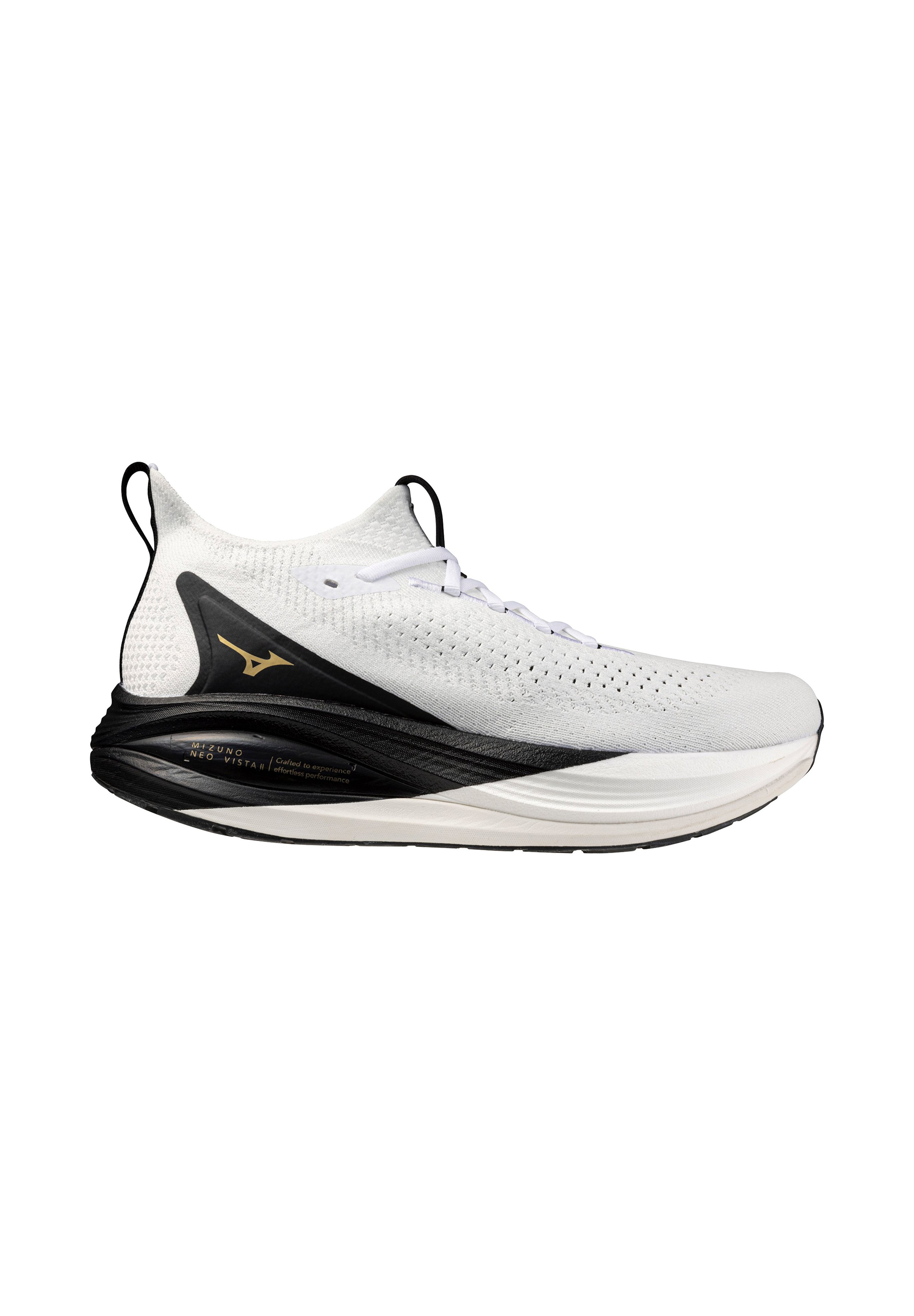Mizuno NEO VISTA 2 - Road running shoes - white/black/gold/white