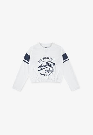 Levi's® VARSITY TEE - Pikkade varrukatega topp - blanc de blanc