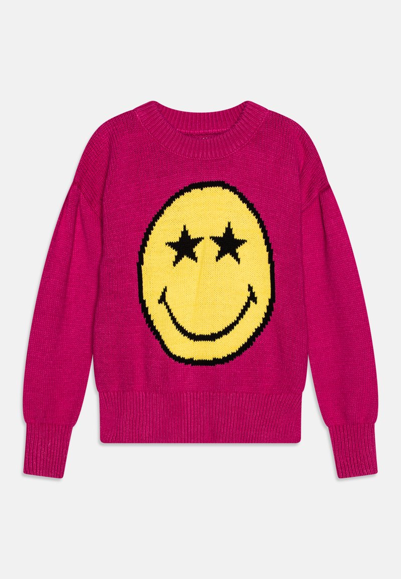 GAP SMILEY SWEATER GIRLS Jumper super pink neon/pink Zalando.co.uk