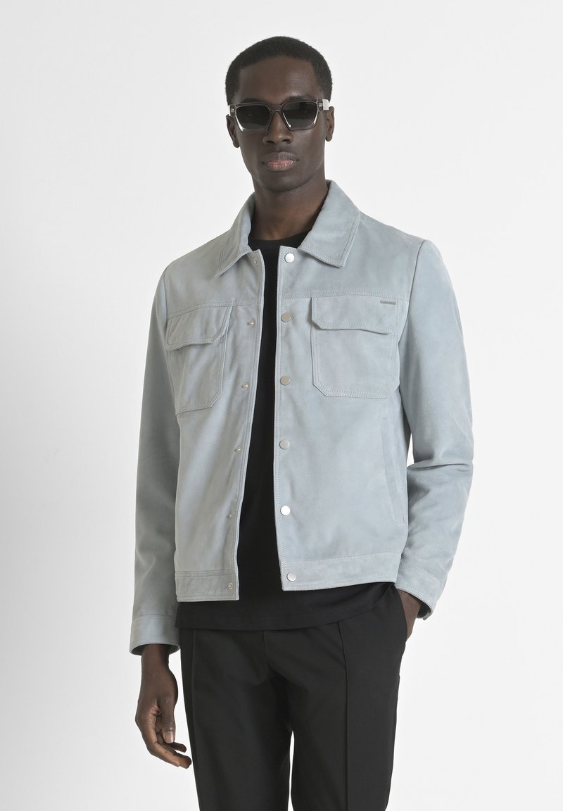 Antony Morato Chaqueta de cuero - sky