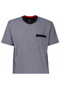 Götzburg V-AUSSCHNITT - Nachtwäsche Set - navy fein geringelt