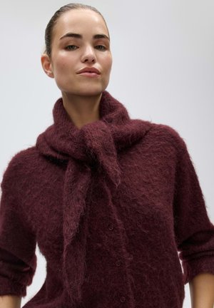 OPUS, SOFT RIBBED TEXTURE - Foulard - bordeaux