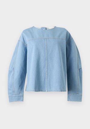 CLOSED, OPEN BACK SHIRT - Blouse - light blue