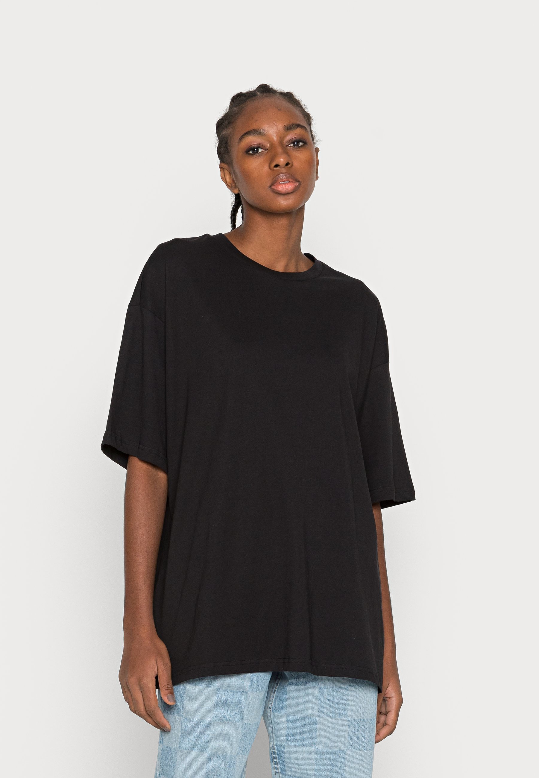 Monki Print T-shirt - black dark/black 