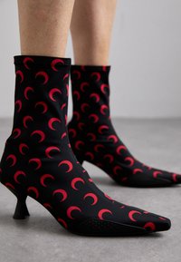 Bottines - black/red