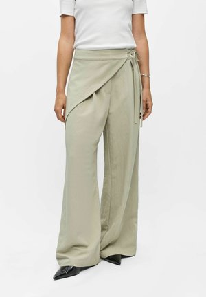 Object TROUSERS WRAP SKIRT - Stoffhose - eucalyptus