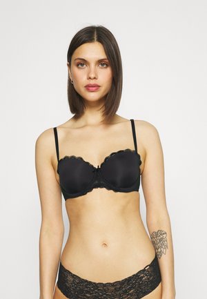 Essentials Reggiseno Donna Demi Cup In Microfibra | Pacco Da 2 Con Spalline Regolabili