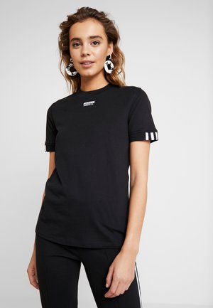 TEE - T-shirt z nadrukiem - black
