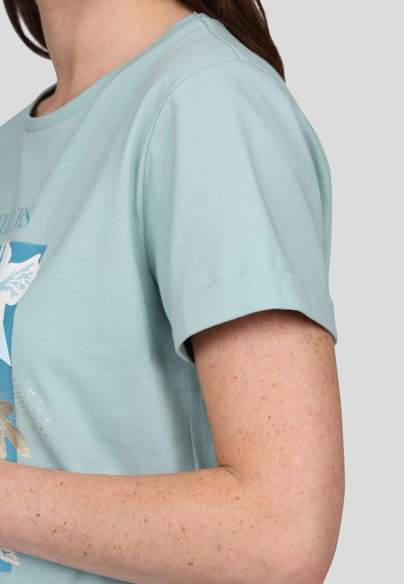 T-shirt Brodé Mise Au Green - Gris Anthracite - Taille M - Coton - Occasion Très Bon état
