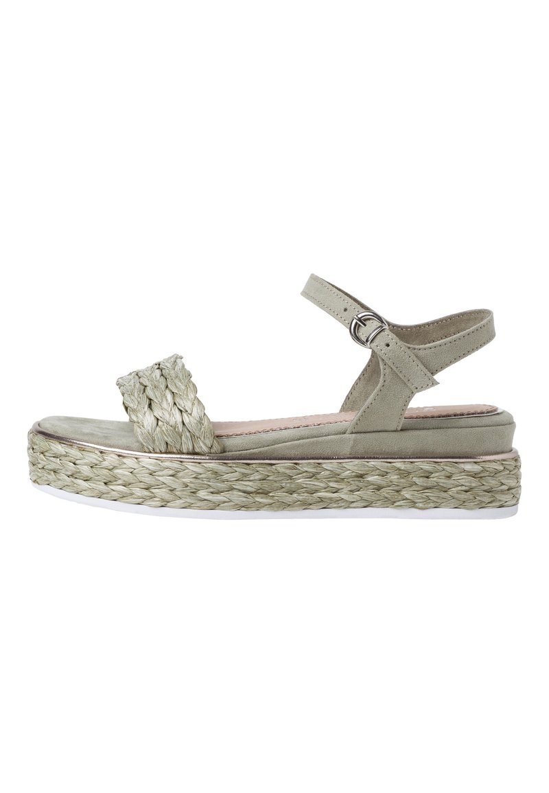 Marco Tozzi Platform sandals - moss comb