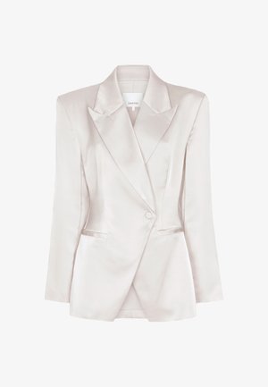 Dante6, DANTE6-RUSH TAILORED SATIN BLAZER - Halflange jas - white