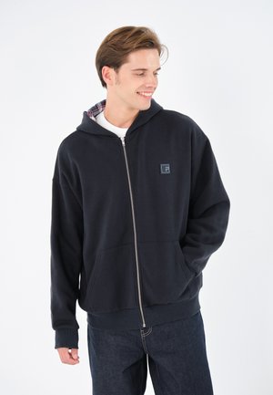 Felpa con zip - dark blue