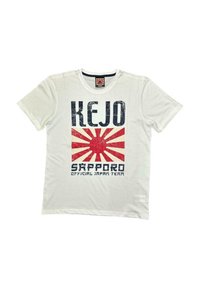 KEJO UOMO - T-shirt con stampa - bianco