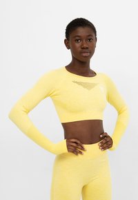 SQUATPROOF Langærmet T-shirt - yellow
