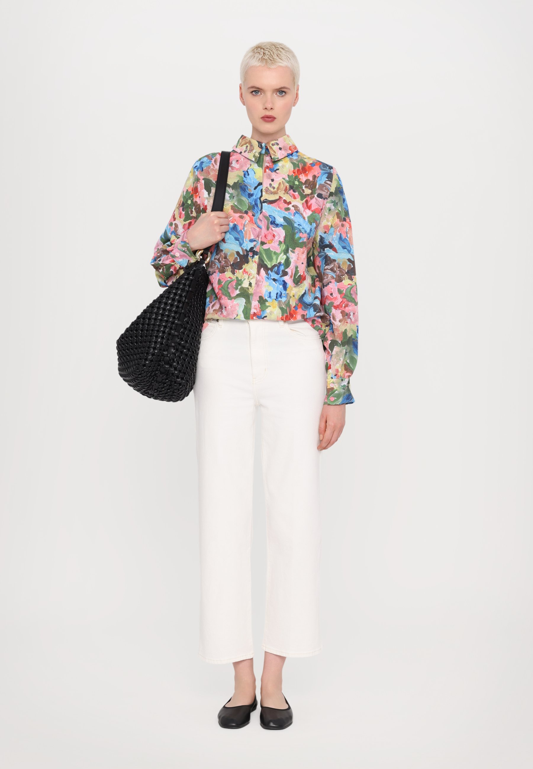 売れ筋商品|||スティーヌ・ゴヤ シャツ レディース トップス STRUCTURE GATHERED LONG SLEEVE  - Blouse - loves me loves me not Stine Goya STRUCTURE GATHERED LONG SLEEVE - Bluse - loves me
