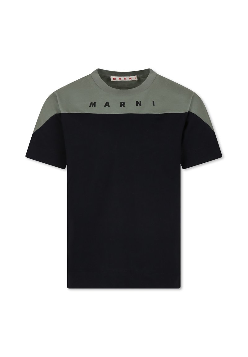 Marni T-shirt print zwart Marni T-shirt print zwart