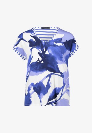 Betty Barclay, BETTY BARCLAY MIT RINGEL CASUAL-SHIRT - T-shirt print - weiß blau
