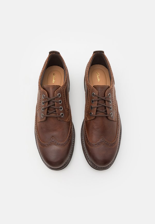 BATCOMBE FAR - Smart lace-ups - dark tan lea3