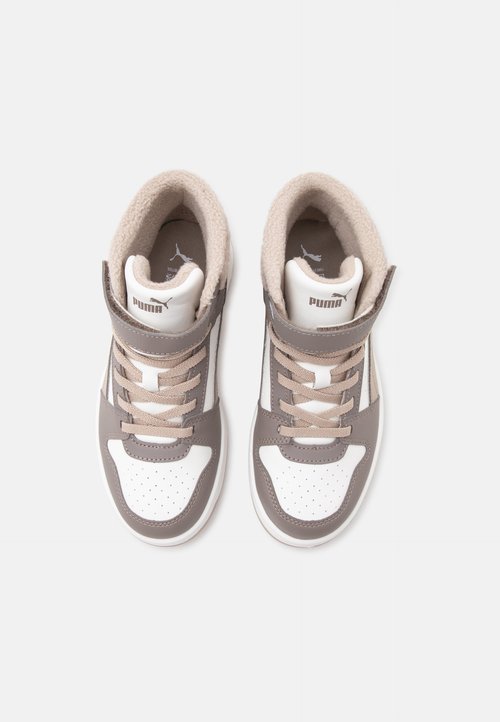 PUMA REBOUND SLAM MID COZY UNISEX - High-top trainers - mouse gray/birch/warm white — photo 4