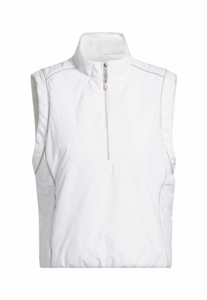 adidas Performance BEYOND TWISTWEAVE QUARTER-ZIP  - Waistcoat - white