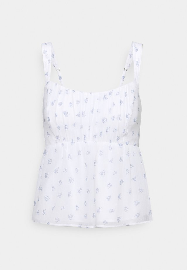 BABYDOLL TIE BACK CAMI - Top - white