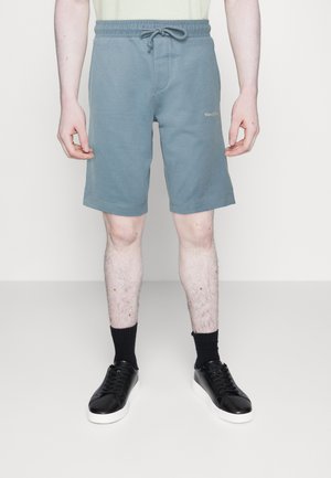 MODERN FLATLOCK DETAILS EMBROIDERY - Shorts - stormy sea