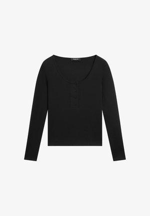 Massimo Dutti, Oval metal sunglasses - Long sleeved top - black