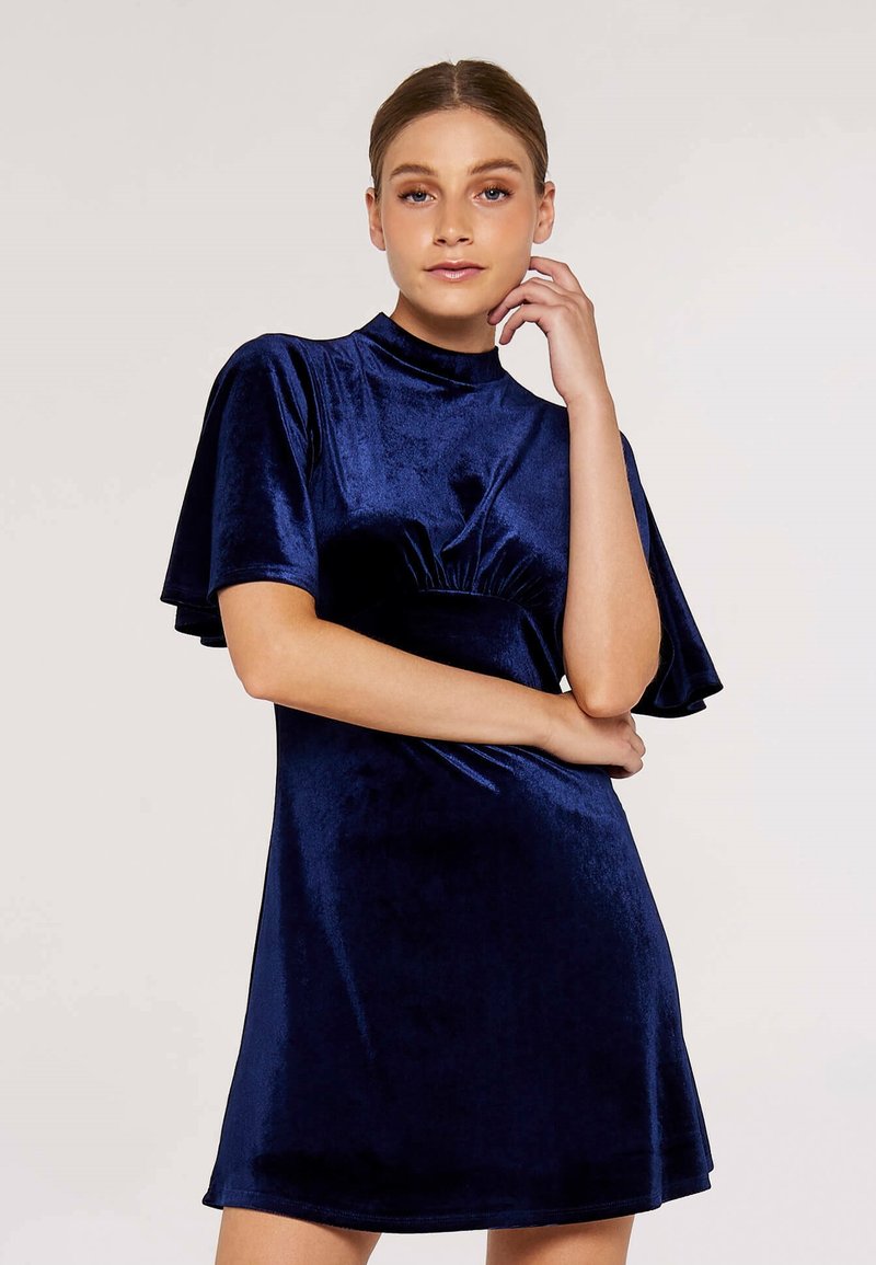 Apricot FLARE MINI - Cocktailkleid/festliches Kleid - navy