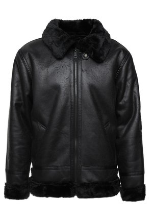 Kunstlederjacke - black