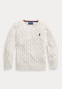 CABLE-KNIT COTTON SWEATER - Jumper - nevis