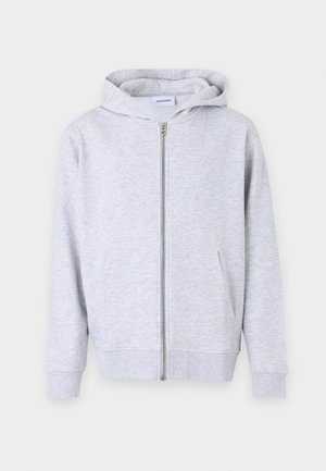 Jack & Jones JJEURBAN ZIP HOOD - Užtrauktuku užsegamas treningas - white melange