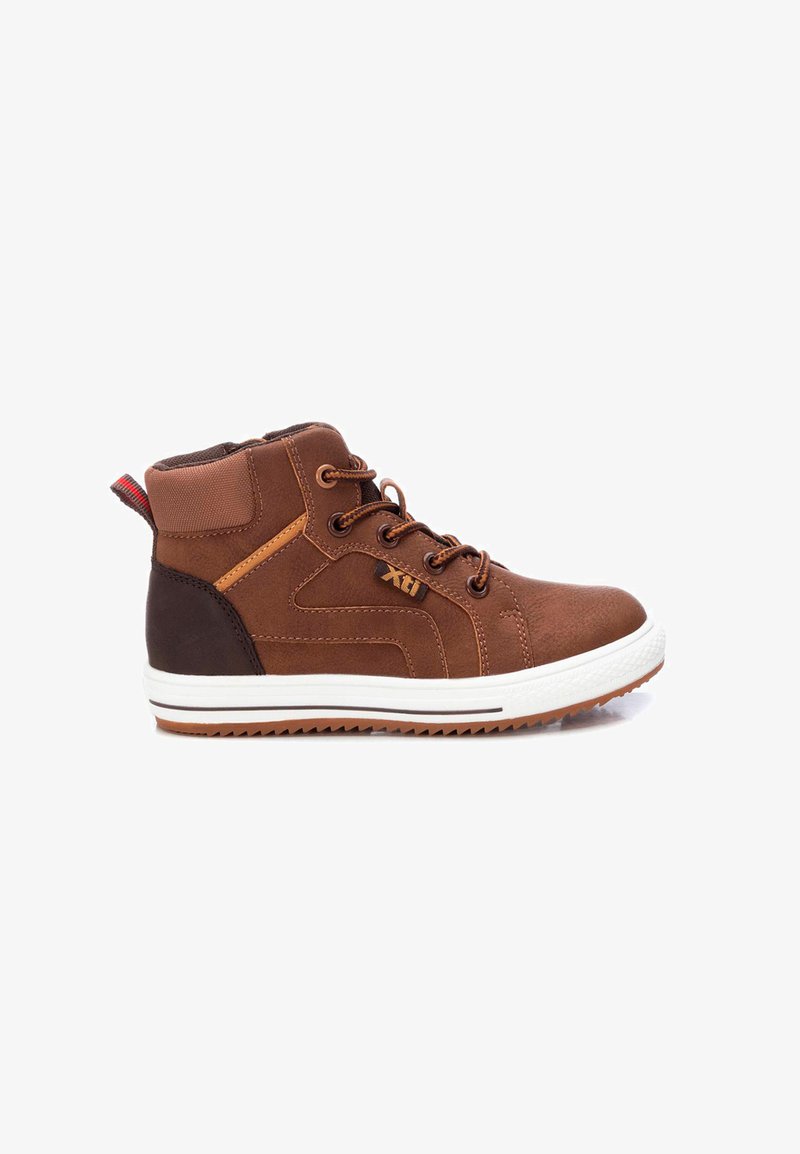 XTI Botines con cordones - camel
