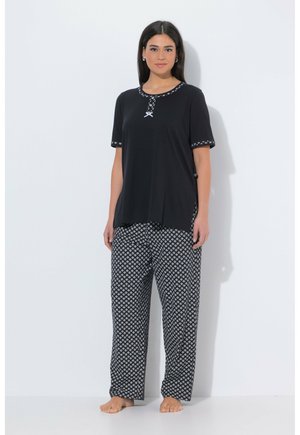 GEOMETRIC PRINT 2 PIECE SET - Pyžamová sada - black