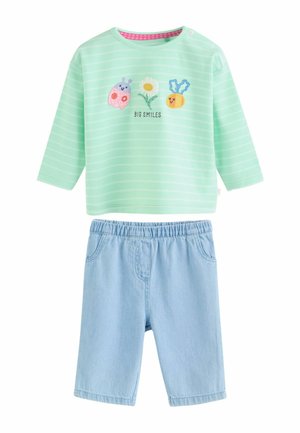 REGULAR FIT -  AND 2 PIECE SET - Blugi drepți - green