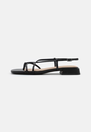 T-bar sandals - black matt
