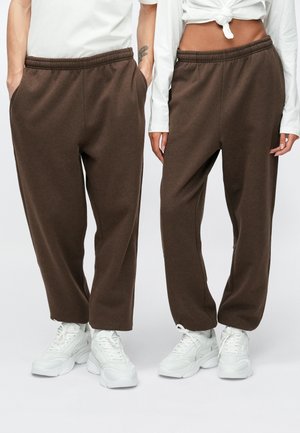 UNISEX - Træningsbukser - heathered dark brown