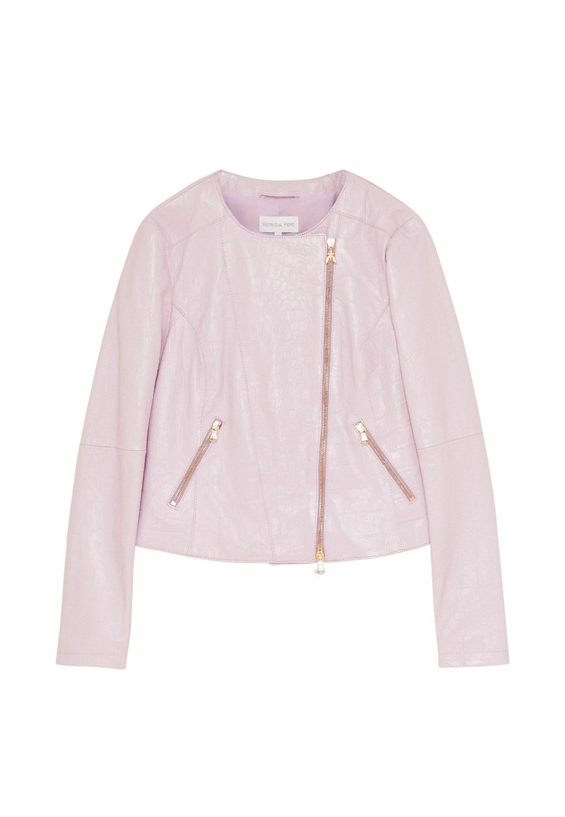 PATRIZIA PEPE Leren jas paars